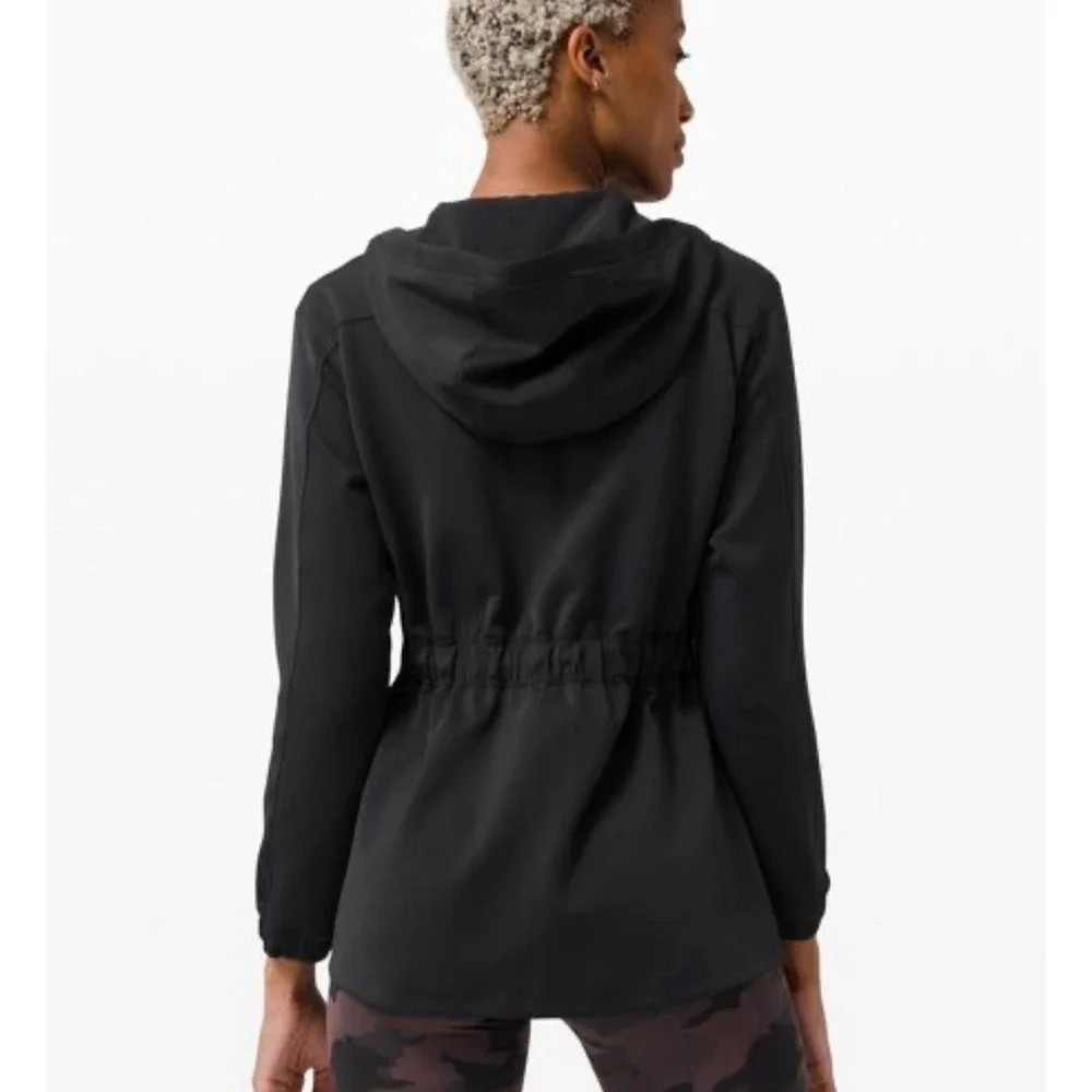 Lululemon Jacket‎ Women's Size 10 Black Full Zip Hooded Athletic